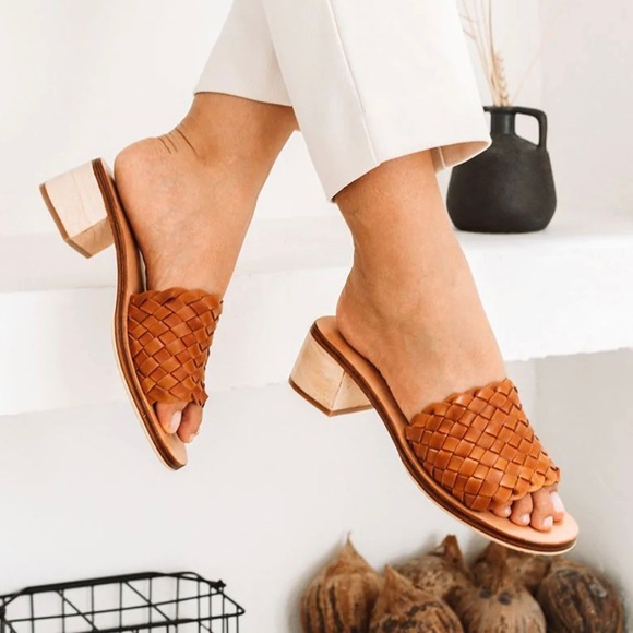 Anthropologie Shoes - Liberté leather santorini woven mule